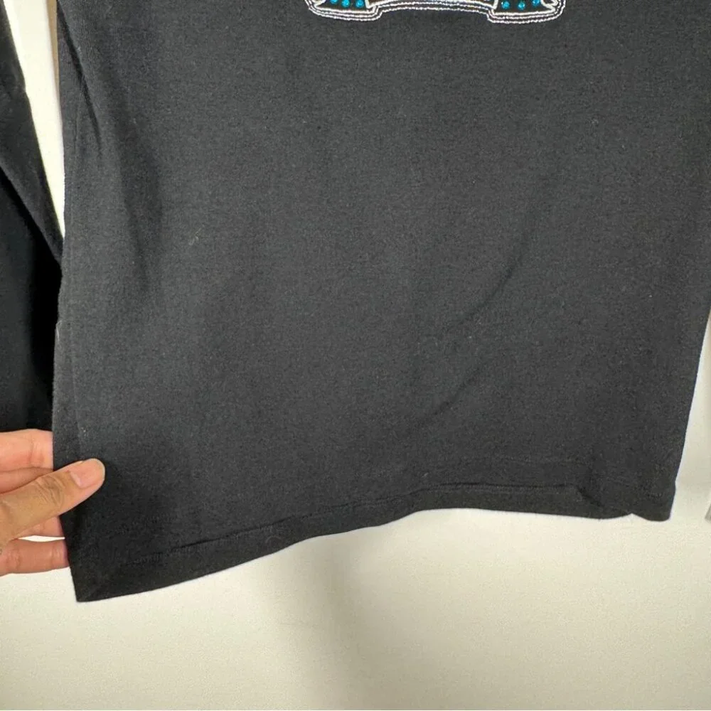 Vintage Y2K 2005 Harley Davidson Black Long Sleeve Graphic Tee Size S - Picture 5 of 15